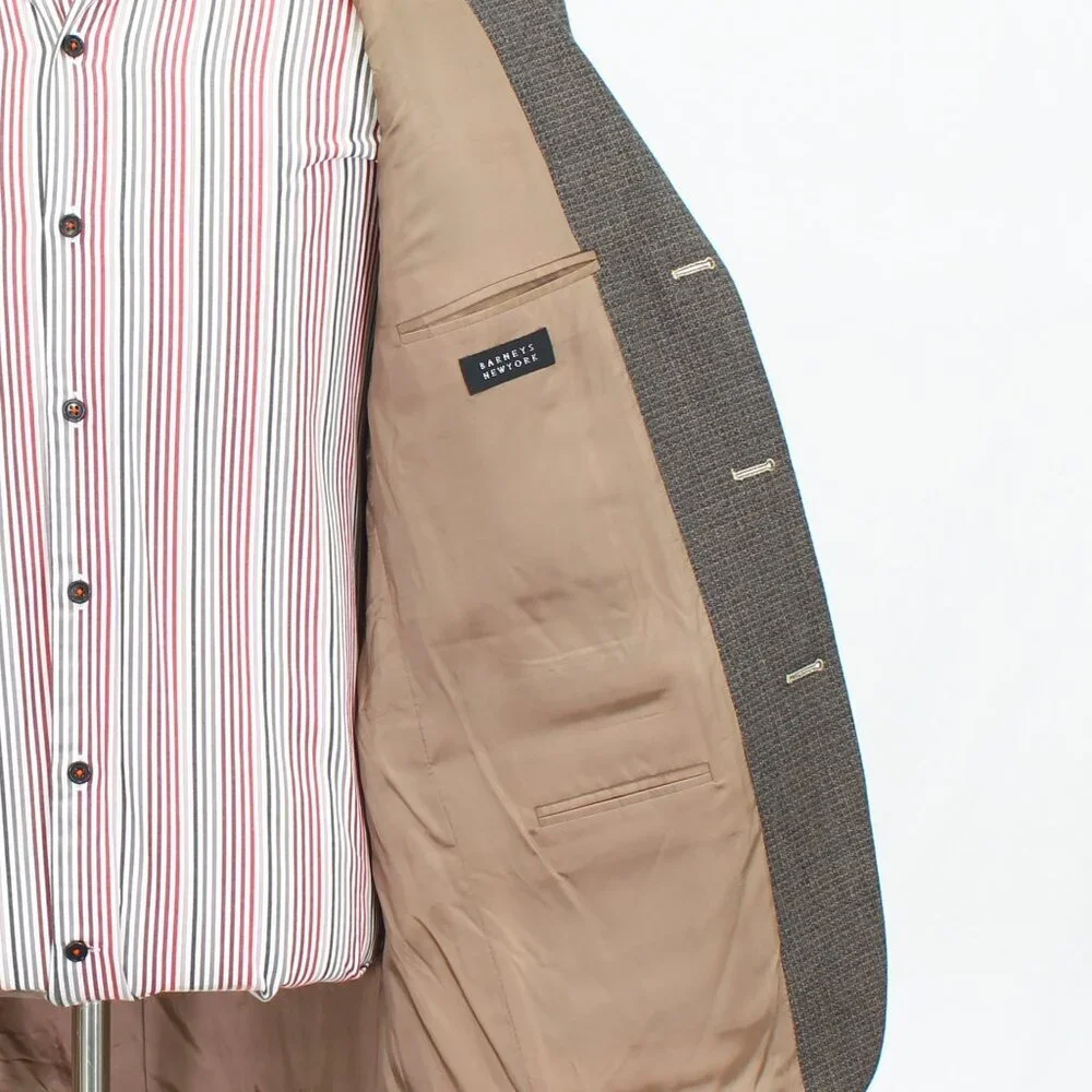 Marzotto Lab 42S Brown HT 3-Button Sport Coat Blazer Jacket T529
